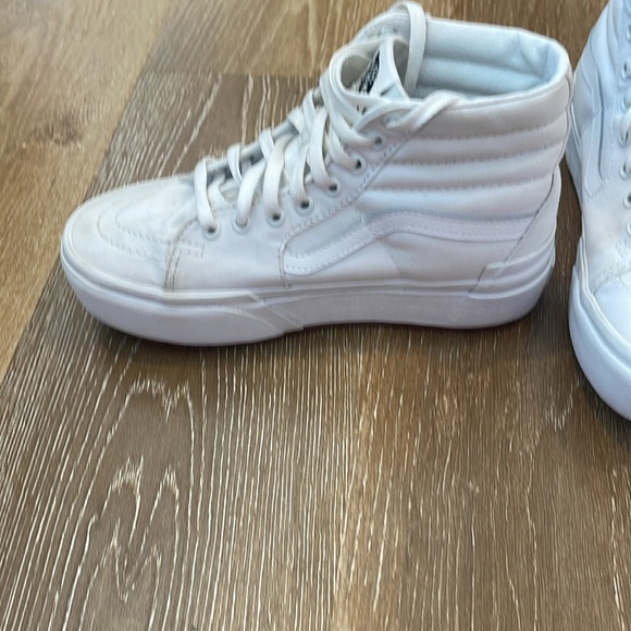 Vans Sk8-Hi Tapered Stackform Shoe -Sz 7, White - Picture 3 of 6